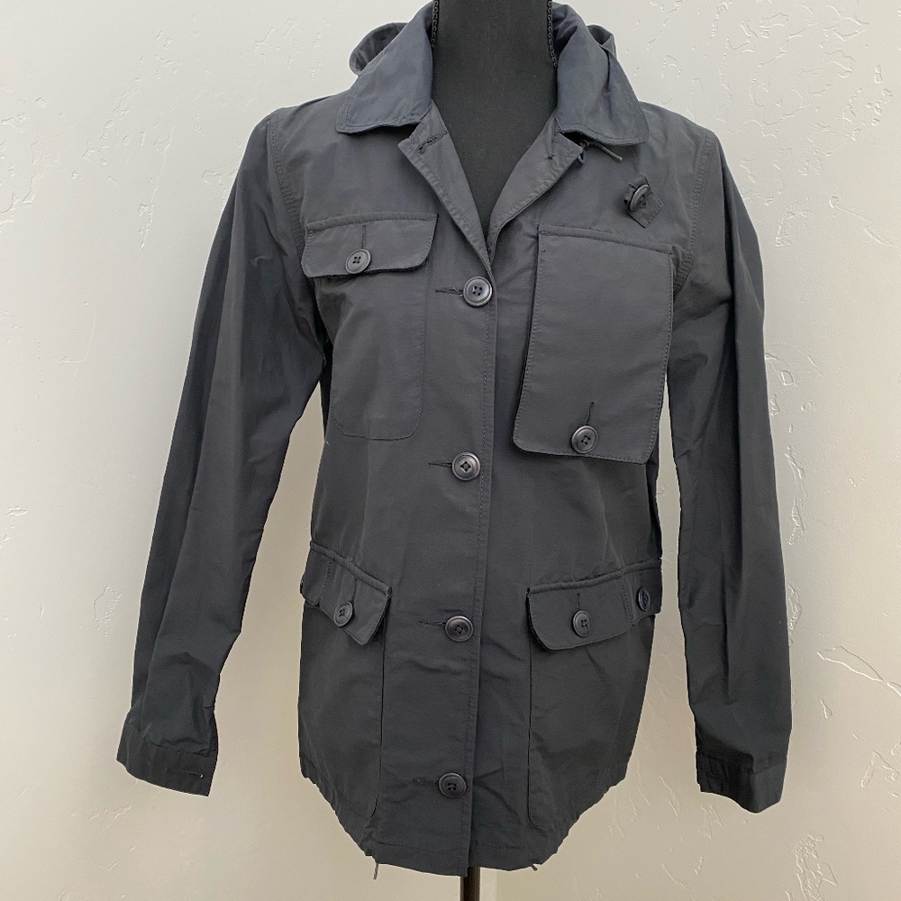 YMC Black Hooded Jacket - Ladies Size 8